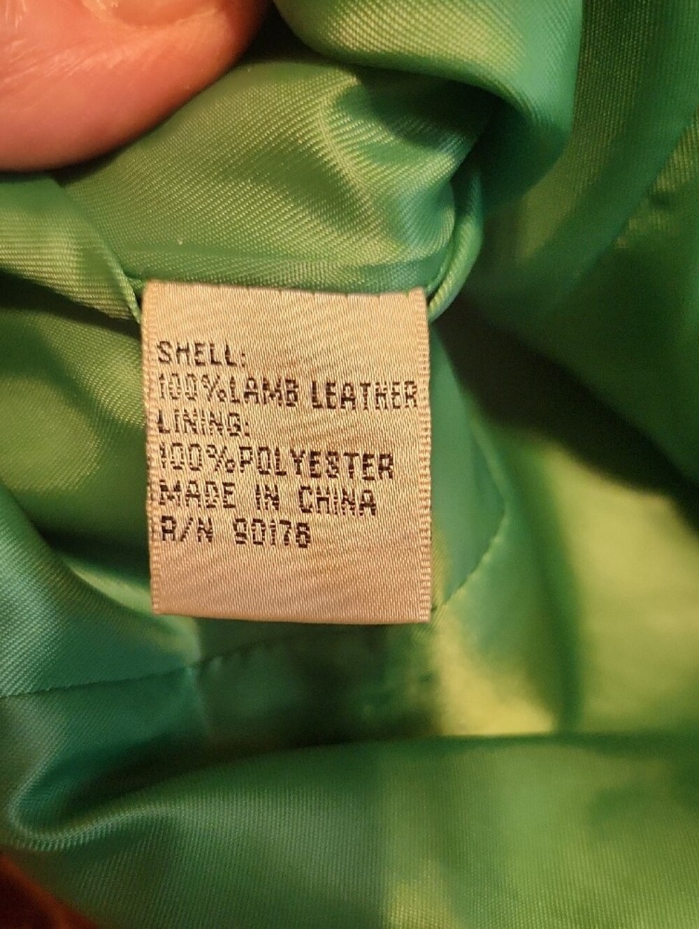 Yvonne Marie Vintage Green Lamb Leather Jacket, 8 - Picture 9 of 14